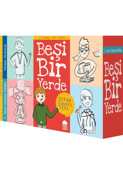 Beşi Bir Yerde - 4. Sınıf Seti (10 Kitap)-Vildan Özdemir - Mavi Kirpi Kitap