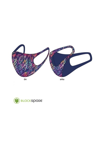 Blackspade Çocuk Koruyucu Maske Girls Printed S2