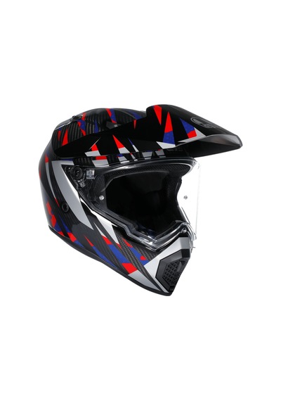 Agv Kask/ Ax9 Mplk Steppa Carbon/red/blue Renkli