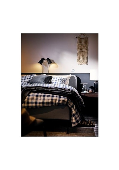 Ikea Hektar Duvar Lambası, Koyu Gri, 11 Cm, Mandal Spotu