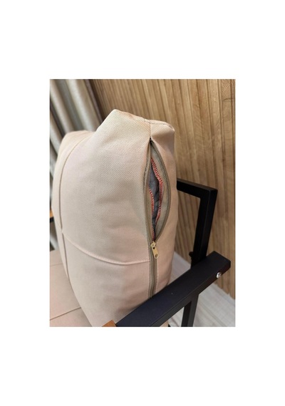 Outdoor Kumaş,bahçe Minderi,balkon Minderi,koruyucu Kılıf , 2-1-1 Takıma Uygun 4 Adet Pofuduk Model ,minder Kılıfı Ekru