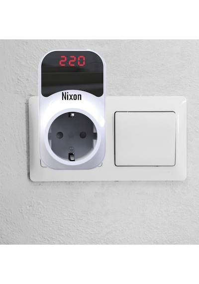 Nixon Premium Serisi 150/280v 16 Amper Ayarlanabilir Gerilim Ve Voltaj Korumalı Dijital Ekranlı Priz Yok