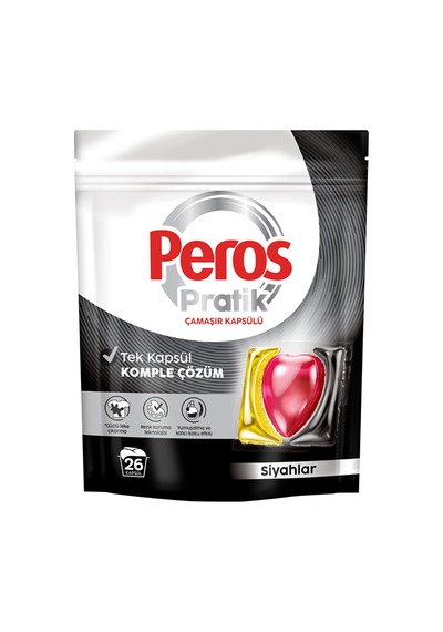 Peros Pratik Çamaşır Kapsülü Siyahlar 26'lı 421 G 4 Adet Diğer
