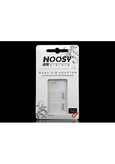 Noosy Nano Ve Micro Sim Kart Adaptörü Çok Renkli