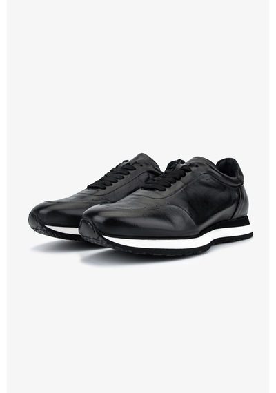 Valmenti Erkek Hakiki Deri Siyah Sneakers & Spor Ayakkabı 99 C3924 Erk Ayk Y26 Sıyah Dr