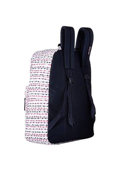 Jansport Superbreak Renkli Noktalı Sırt Çantası Beyaz