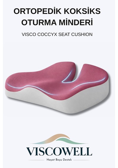 Visco Coccyx Oturma Minderi Ortopedik Koksiks Kuyruk Sokumu Visco Minderi Ev Araba Ofis İçin