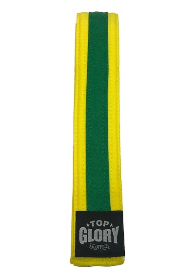 Dizispor Top Glory Sarı Yeşil Taekwondo Kuşak 200 Cm Sarı - Yeşil