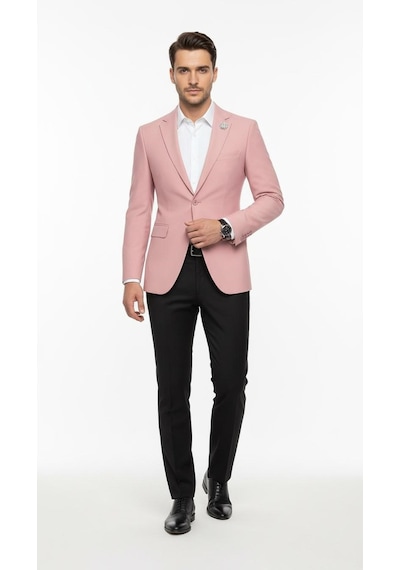 Plus Scorpion Erkek Mono Yaka Tek Düğmeli Çift Yırtmaçlı Blazer Ceket Premium Dokuma Kumaş, 8 Renk Gül Kurusu Plus Scorpion Erkek Mono Yaka Tek Düğmeli Çift Yırtmaçlı Blazer Ceket Premium Dokuma Kumaş, 8 Renk Gül Kurusu