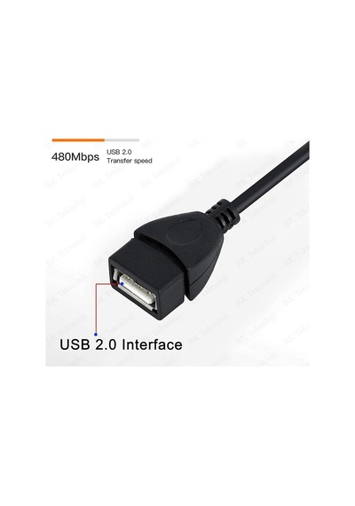 Mini Usb V3 5 Pin Otg Kablosu Usb Dişi Mini Usb Erkek