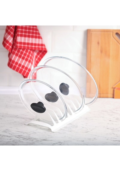Tencere Kapak Düzenleyici Organizer - Asorti - 30 Cm Çok Renkli
