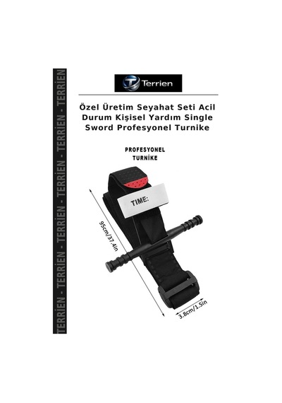 Özel Üretim Seyahat Seti Acil Durum Kişisel Yardım Single Sword Profesyonel Turnike