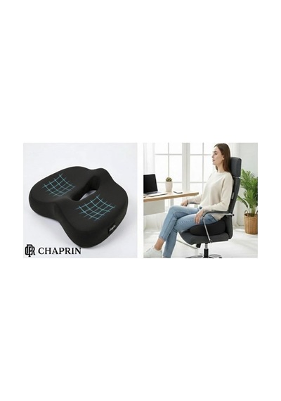 Ortopedik Visco Oturma Minderi Ergonomik Oturma Simidi Siyah Çok Renkli