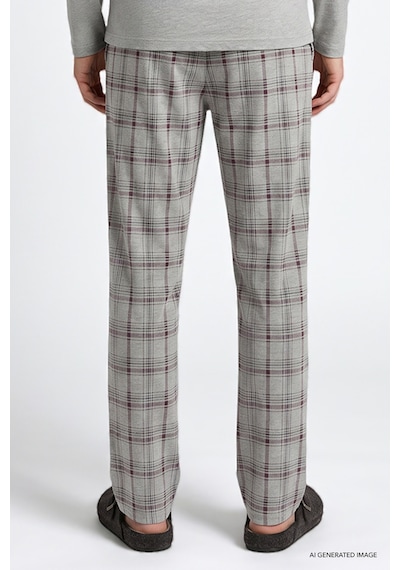 Ac&Co / Altınyıldız Classics Erkek Grı Melanj 2'li Pamuklu Yumuşak Dokulu Standart Fit Bisiklet Yaka Ekose Desenli Pijama Takımı Gri Melanj Ac&Co / Altınyıldız Classics Erkek Grı Melanj 2'li Pamuklu Yumuşak Dokulu Standart Fit Bisiklet Yaka Ekose Desenli Pijama Takımı Gri Melanj