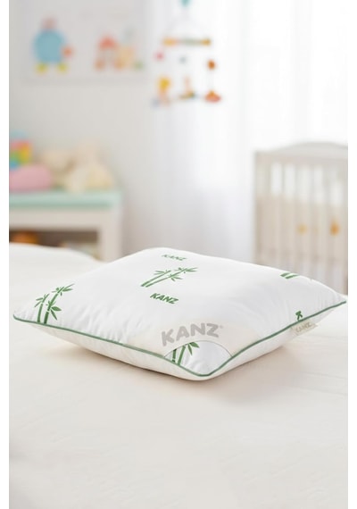 Bambu Ve Mikrojel Dolgulu Bebek Yastığı 35x45 Cm Ekru%100 Pamuk Kılıf Genel