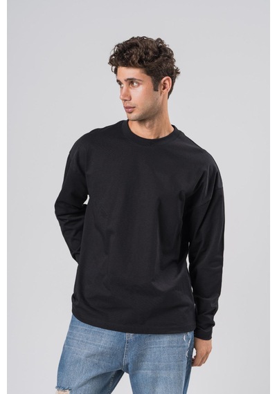 Coal City Erkek Siyah 3 İplik Şardonlu Oversize Sweatshirt Coal City Erkek Siyah 3 İplik Şardonlu Oversize Sweatshirt