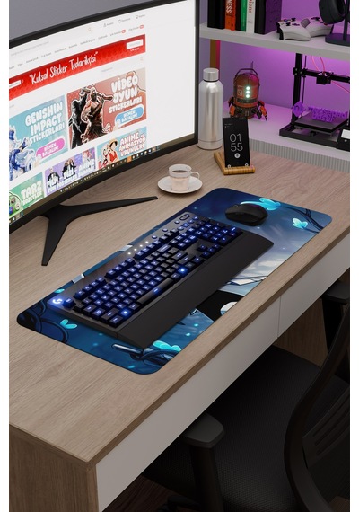 Hollow Knight Kaymaz Dikişli Kauçuk Oyuncu Mousepad V1 - 70x30 Xl Gaming Mouse Pad Fare Altlığı