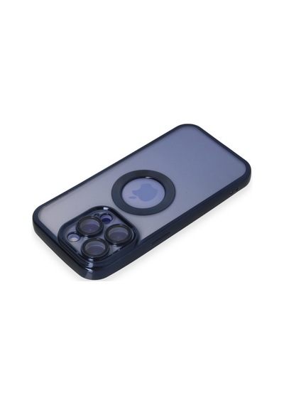 Apple iPhone  Uyumlu,  15 Pro Max Kılıf Slot Silikon - Lacivert