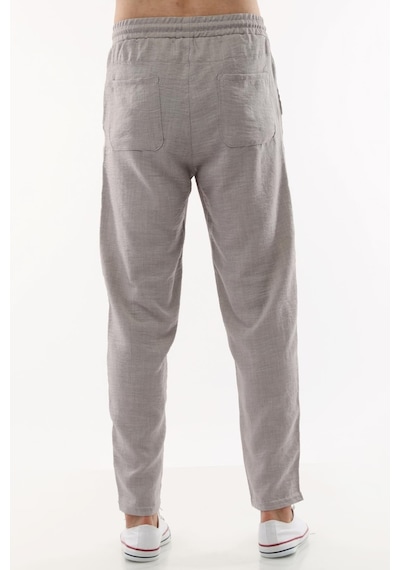 Cedy Denim Erkek Keten Yüksek Bel Lastikli Bol Kesim Pantolon C350 001
