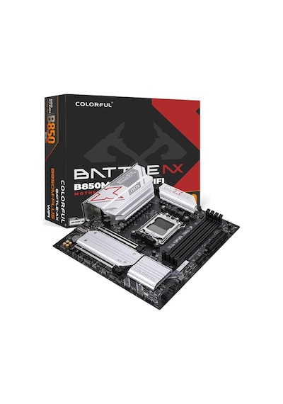 Colorful Battle-ax B850m-plus Wıfı V14 Ddr5 7600mhz Matx Am5 Aaaa11clf0016