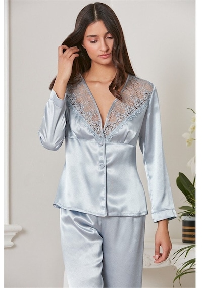 Pierre Cardin 6'lı Kaplı Gecelik Sabahlık Set 6425 Mist Renk 001