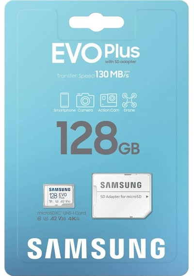Samsung  Evo Plus MicroSDXC 128 GB Hafıza Kartı