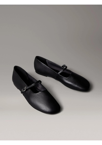 Calvin Klein Kadın Oblique Ballerina Mj Lth Hdw Ayakkabı Hw0hw02847beh-14885 Siyah