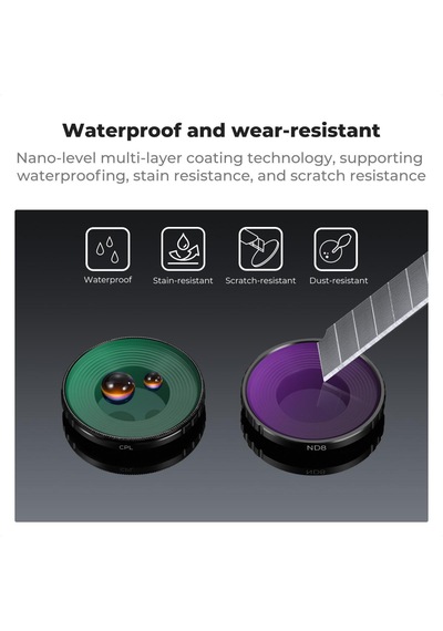 K&f Concept Djı Osmo Nano Uyumlu Nd&pl Filter Set /nd8/pl Nd16/pl Nd32/pl Nd64/pl