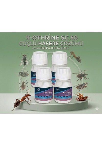 K-othrine Sc 50 Sıvı Haşere İlaçı 50 Ml - 4'lü Avantaj Paketi Güçlü
