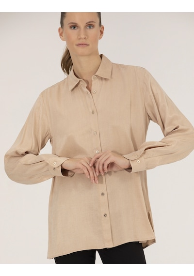 Pierre Cardin Kadın Bej Desenli Gömlek 50254167-vr011 Bej