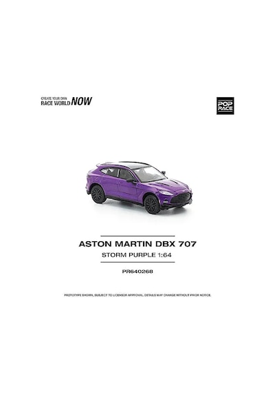 Pop Race Aston Martın Dbx 707 - Storm Purpleaston Pr640268 Çok Renkli