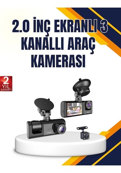 Araç İçi Kamera Seti 170 Geniş Açı, Hareket Algılama Ve Park Koruma