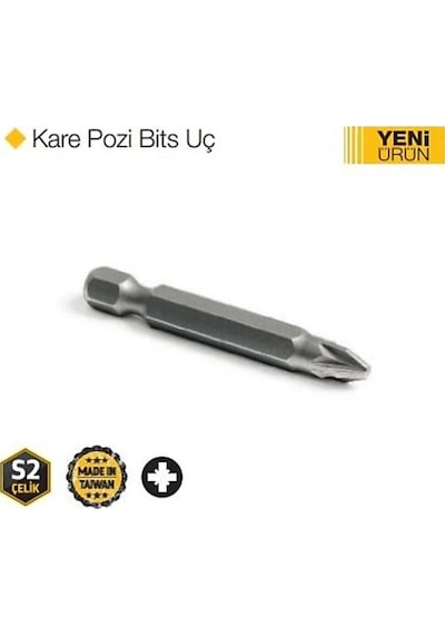 Akın Kare Pozi Çelik Bits Uç Pz2 X 50mm 30 Ad.