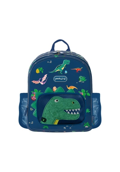 Packnjoy - Çocuk Sırt Çantası Medium 4-6 Yaş - Dino Roar Lacivert