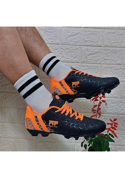 M.p 1357 Siyah-turunucu Krampon Çimsaha Futbol Ayakkabı 001