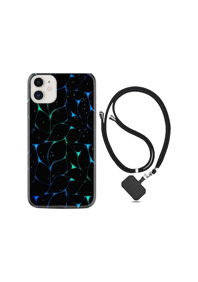 Apple Uyumlu iPhone 11 Kılıf Boyun Askılı Naif Çizgiler 1680