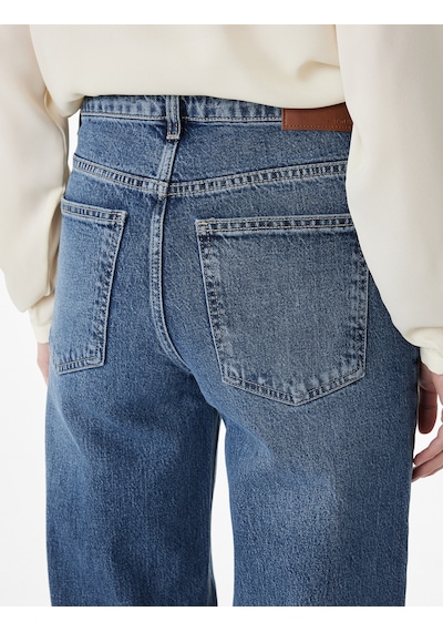 Koton Düğmeli Cepli Normal Bel Pamuklu Rahat Kalıp İspanyol Paça Denim Pantolon Orta İndigo 6sal40059md İndigo Koton Düğmeli Cepli Normal Bel Pamuklu Rahat Kalıp İspanyol Paça Denim Pantolon Orta İndigo 6sal40059md İndigo