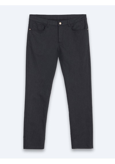 Kip Lacivert Düz Dokuma Slim Fit Spor Pamuk Karışımlı Pantolon