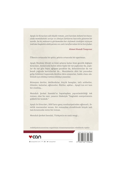 Ayaşlı ile Kiracıları - Memduh Şevket Esandal - Can Yayınları