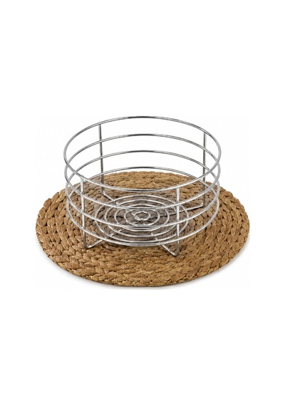 Metal Meyve Sepeti, Gümüş, 22 X 12 Cm, Çok Amaçlı Organizer