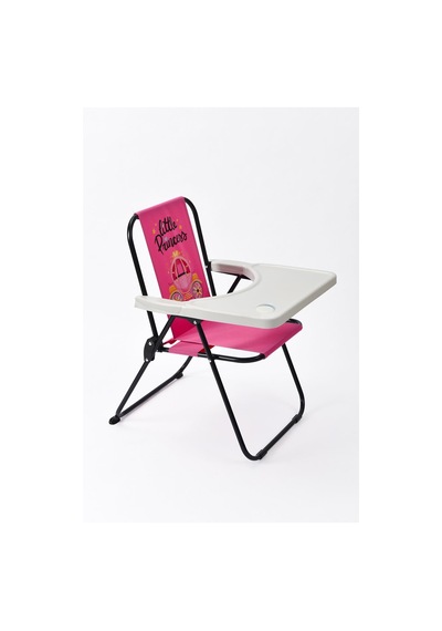 Exent Kids 2 6 Yaş, Little Princes Katlanır Portatif Mama Sandalyesi, Tak-çıkar Masa İle-pembe