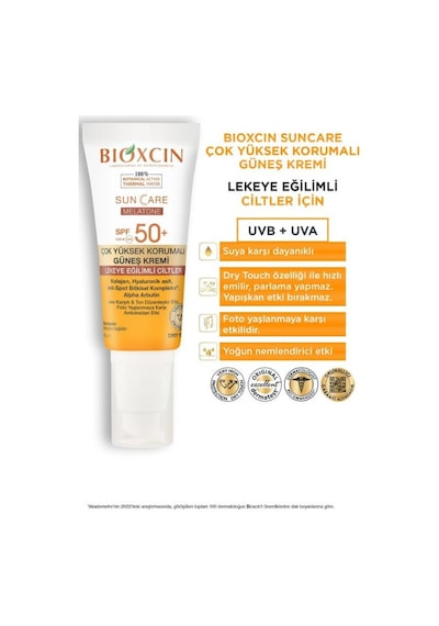 Bioxcin Sun Care Lekeye Eğilimli Ciltler İçin Güneş Kremi Spf50+ 50 Ml