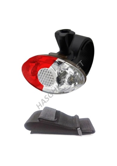Hsgl Bisiklet Scooter Spor Ve Kask Icin Mavi Kırmızı Çakarlı Işık Mavi - Beyaz