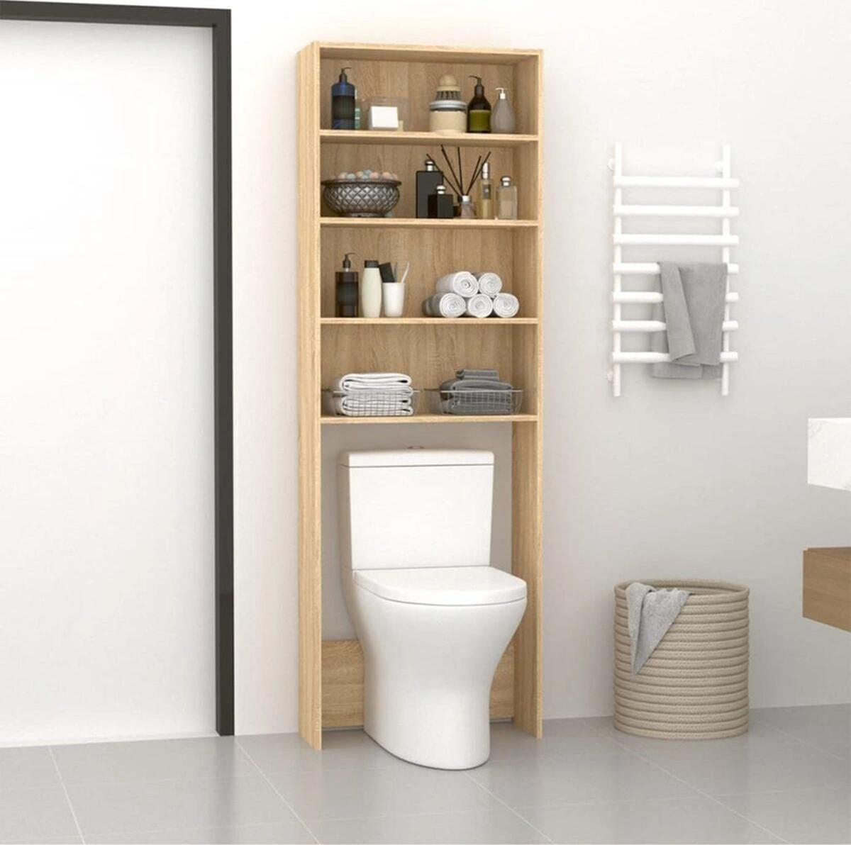 Pamir Banyo Dolabı-çok Amaçlı-çamaşır Makinesi Dolabı-wc Üstü Dolap Atlantik Çam