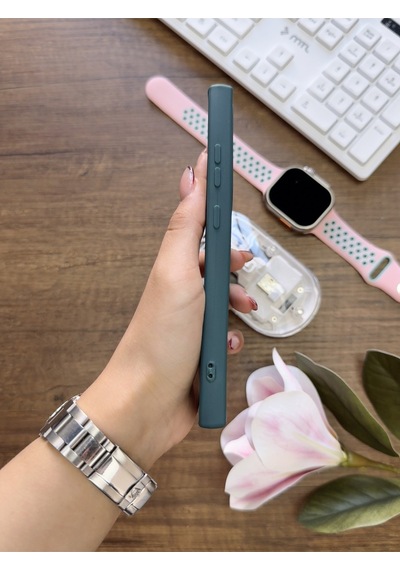 Samsung Galaxy S25 Ultra Uyumlu Kamera Korumalı Darbeye Dayanıklı Renk Atmayan Keep Silikon Kılıf Haki
