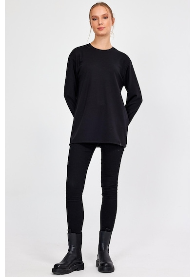 Alexander Gardi Alexandergardı Bisiklet Yaka Basic Oversize Sweatshirt E23-00160 00 001