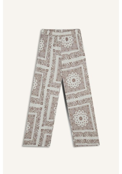 Defacto Regular Fit Şal Desenli Plaj Pantolonu-fall İn Love F8336ax25hsbn166 Kahve