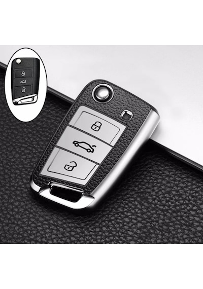 Vw Taigo Uyumlu Lüx Anahtar Kılıfı Renkli A+ Kalite