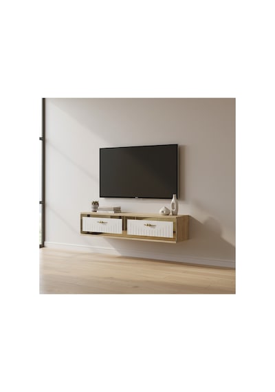 Tda1205bt Yuka Duvara Montaj Tv Stand Beyaz-traverten 120cm