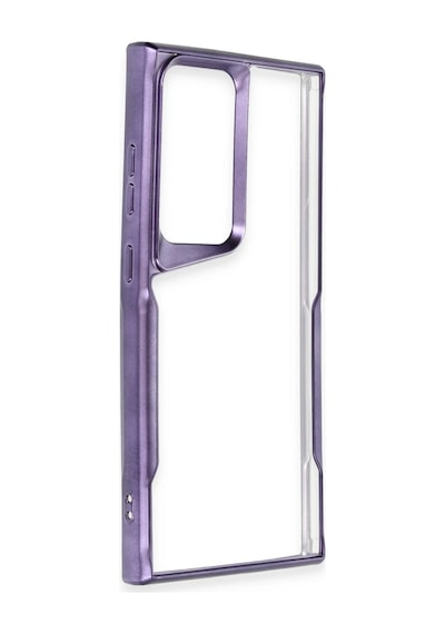 Newface - 406 - Samsung Galaxy S24 Ultra Kılıf Boyi Silikon Kapak - - Edntrend - Derin Mor